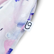 Body šaty tenké s krátkym rukávom Outlast® ružové baby/kytky Little Angel