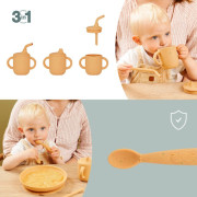 Silikónová jedálenská sada Grown-Up Meal Set Little Babymoov