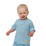 Detská mušelínová košeľa Luca Blue Esito