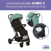 Kubic 2 cestovný kočík 0 m - 22 kg Asalvo