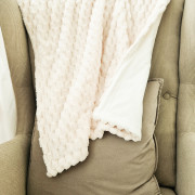 Deka dvojitá bublinky Mazlík 70 x 100 cm Outlast® - Smotanová/biela káva