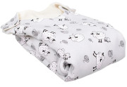 Merino spací vak bio so zipsom na boku ovečky šedej
