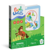 Kúzelné maľovanie vodou Farma 8 listov + štetec