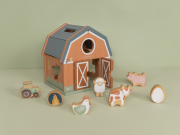 Domček s vkladacími tvarmi drevený Farma Little Dutch