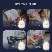 Silikónová LED nočná lampička veľ. M Zopa