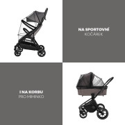 Moskytiéra na kočík univerzálna exclusive Black Zopa