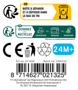 Kriedy tabuľové 36 ks biele + farebné 8 cm 24 m+