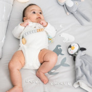 2-dielny bavlnený set do postieľky 0 m+ bonjourbébé