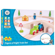 Drevená vláčikodráha osmička Bigjigs Rail