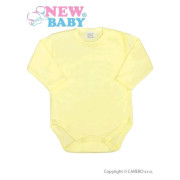 Dojčenské body celorozopínacie New Baby Classic Žlté