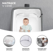 Postieľka detská polohovateľná Neste grow Kinderkraft