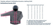 Detská softshellová bunda Duo Slnečnica čierna Esito