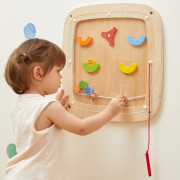 Drevený nástenný panel - cvrnkacia hra Viga