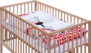 Detská postieľka s kompletnou výbavou Scarlett 120 x 60 cm - Bandy