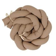 Chránič do postieľky mušelín pletený vrkoč 200 cm Babymatex