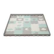 Podložka penová puzzle Luno Shapes KINDERKRAFT SELECT 185 x 165 cm Mint, 30 ks, Premium