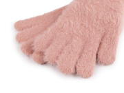 Detské pletené rukavice chlpaté