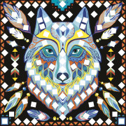 Kreatívna sada Maxi Mandaly pre priateľov Mozaika 8 ks Janod Atelier