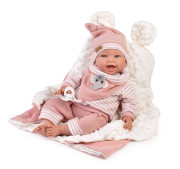 Olivie záťažová realistická bábika bábätko s mäkkým látkovým telom - 42 cm Guca