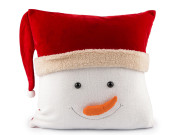 Vianočná plyšová obliečka na vankúš 43x43 cm