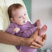 Dojčenské body merino vlna Mauve s rukavičkami PoPoLiNi