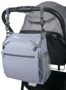 Booster Anywhere BAG-GO 2v1 (podsedák+taška na kočík) humus grey Asalvo