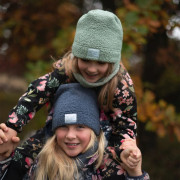 Zimná čiapka Teddy fleece double Denim blue Esito