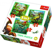 Puzzle 3v1 Svet Dinosaurov