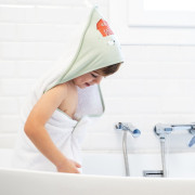 Detská bavlnená osuška s kapucňou 100x100 cm bonjourbébé