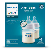 Fľaša Anti-colic Philips Avent 125 ml, 0 m+, 2 ks