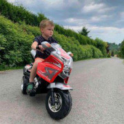 Detská elektrická motorka Baby Mix Racer biela