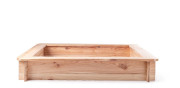 Pieskovisko drevené - štvorcové, natur, so sieťou, 120x120 cm