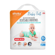 Jednorazové hygienické podložky Akuku Baby Soft 40x60 cm 15ks