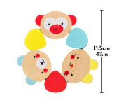 Petit Collage Drevené hryzátko zvieratka