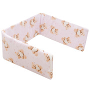 Mantinel do postieľky Love Teddy Bear pink New Baby