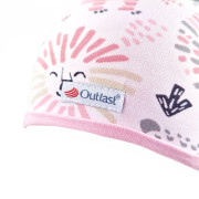 Čiapka podšitá Outlast® - biela levy / ružová baby Veľ. 2 (39-41 cm)