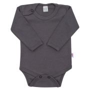 Dojčenské body New Baby Classic II tmavo šedé