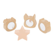 Drevené triedenie tvarov s látkami Pure Janod