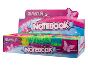 Glamour plyšový zápisník dúhový 80 strán