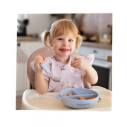 Silikónový tanierik s prísavkou a viečkom BabyOno