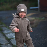 Rastúca zimná kombinéza Teddy fleece double Brown Esito