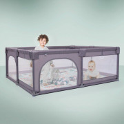 Ohrádka Playpark Grey s matracom BabyGo