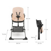 Jedálenská stolička Foldee Kinderkraft