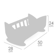 Drevená kolíska pre bábiky Tulipe DeCuevas
