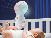 Hudobný kolotoč s projekciou 3v1 Infantino Dusty Pink