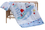 Detská postieľka prírodná s kompletnou výbavou 120 x 60 cm Lumpy Scarlett