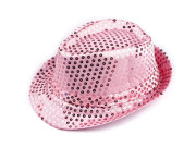 Karnevalový klobúk s flitrami