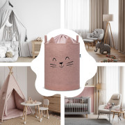 Kôš na hračky Premium Bouclé so šnúrkou 43 l Sipo