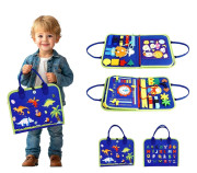 Senzorická busy kniha Dinosaury 4 2Kids Toys