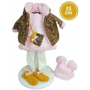 Realistická bábika Sara s mäkkým látkovým telom 35 cm Llorens